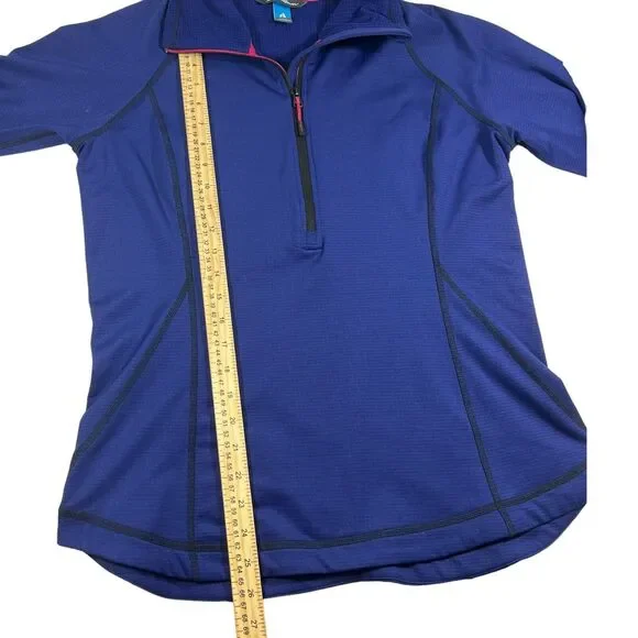 Eddie Bauer First Ascent Pullover Womens Navy Blue Half Zip Activewear Jacket L - Picture 8 of 12